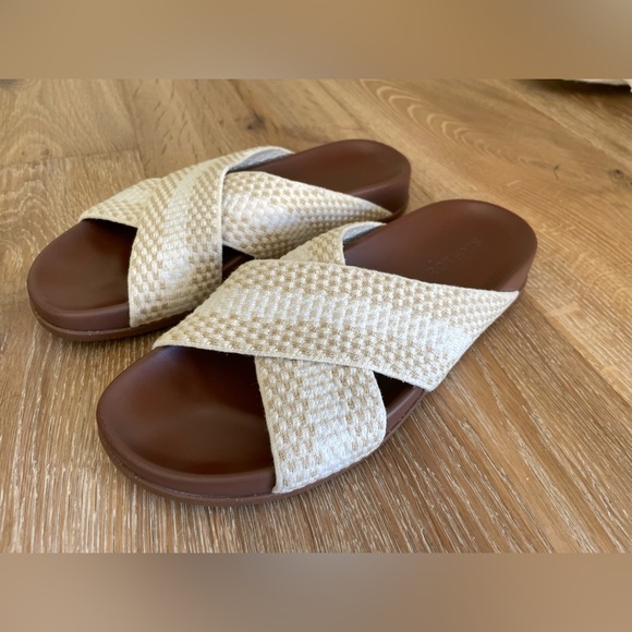 Rothy’s Weekend Slide Hemp Sandals Size 8.5 Cream Beige - Picture 10 of 10